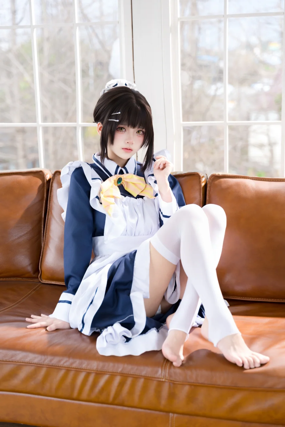 九柒喵 - No.045 枣子姐女仆 [22P-314MB] tg@simisebaisi 【丝足阁】018.webp